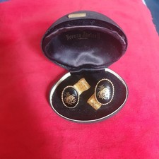 Amazing Vintage Retro Norman Hartnell Cufflinks 70s to the Max Ram
