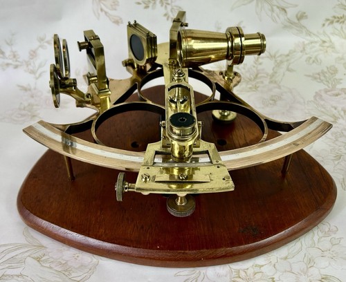 Antique maritime sextant army - sextant,,