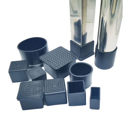 Square rubber furniture foot - square,