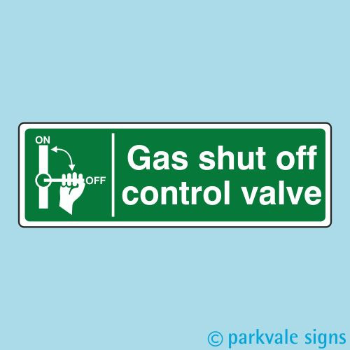 Gas shut off control valve - shut,