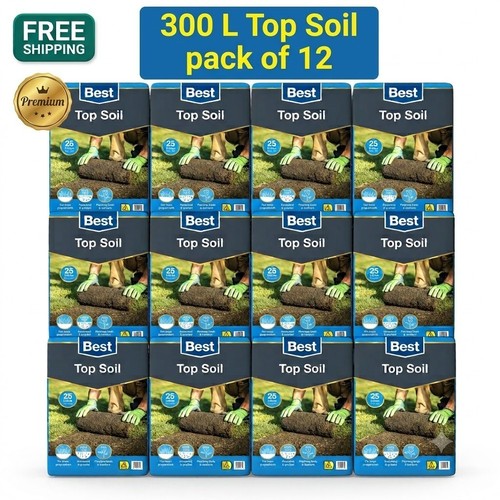 300l top soil bulk bags - soil, 12x25l