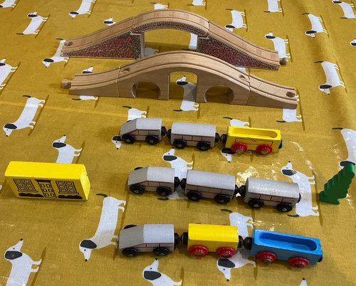 Wooden railway job lot - wooden,