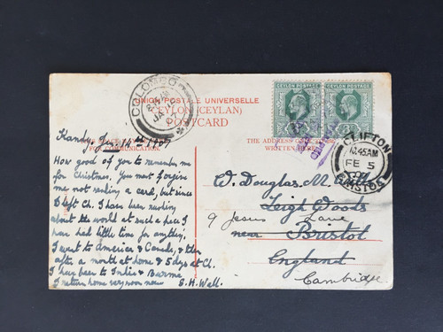 Ceylon 1907 on kandy - 3c,