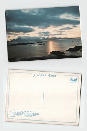 Postcard sunset over skye - postcard,