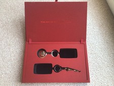 Official Jaguar key presentation box and 2 key rings