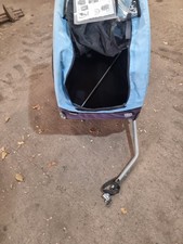 PawHut Pet Bicycle Trailer Steel Dog Bike Carrier Water Resistant Travel Blue