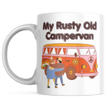 Rusty old campervan has - campervan,