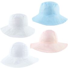 Baby Sun Hat Bucket Cap Wide Brim Summer Cotton Floppy Hat Boy Girl Toddler 0-4