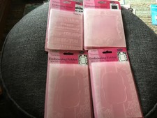 4 X New Embossing Folders -