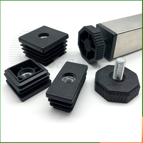 Square tube inserts end caps - square,