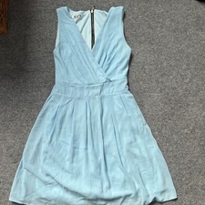 Women’s Light Blue Wal G Chiffon Short Dress Size L/12