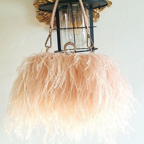 Luxury ostrich feather bag - luxury,