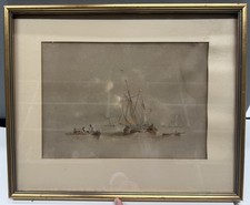 Marine Watercolour Dutch Barge