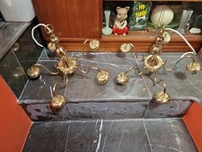 Pair polished cast - brass, 5