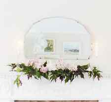 Large overmantle Nautical Antique Vintage Mirror Etched Sailing Boat Art Deco