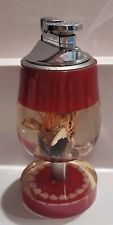 Vintage Retro 50s Space Age MCM Table Lighter Coral Sea Teeth Acrylic Lucite