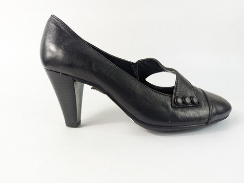 Bhs tlc black leather - black, heel