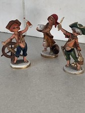 1950s Original Vintage Cake Decorations Toppers Pirates Children Peter Pan