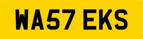 Waste number plate wa57 - wa57, eks