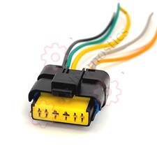 6 Pin Rear Tail Light Connector Prewired Plug Wiring Fits Renault Clio Mk3