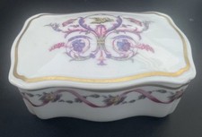 RICHARD GINORI Di Doccia Florence Italian Porcelain Trinket Jewellery Box Rare