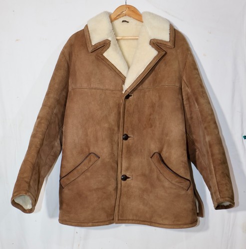 Vintage 1970s mens brown suede - 1970s,