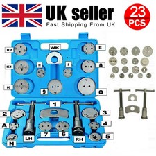 UNIVERSAL NEW BRAKE CALIPER PISTON REWIND WIND BACK TOOL KIT 23 PIECES SET NEW