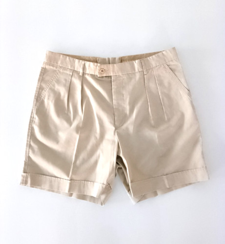 Melka pleated chino - pleated, shorts