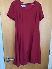 J. Taylor Quality Red A-Line Dress Size 14 Excellent Condition. Free Postage