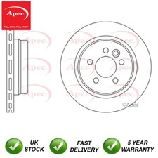 1x Brake Disc Rear Apec Fits