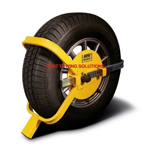 Heavy duty trailer wheel clamp - heavy,