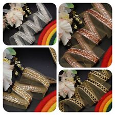 FCL 1 M Rhinestone Zari Lace