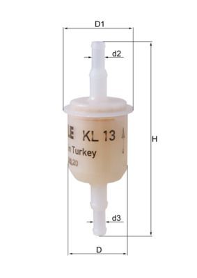 Mahle fuel filter fits - kl,