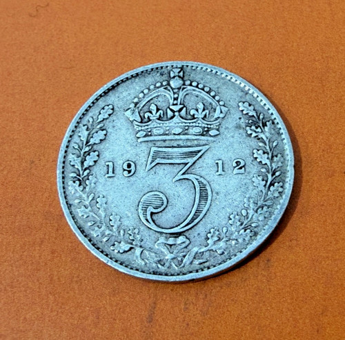 1912 silver threepence - 1912,