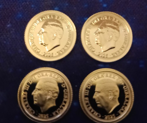 Sovereign gold coins - 1/8,