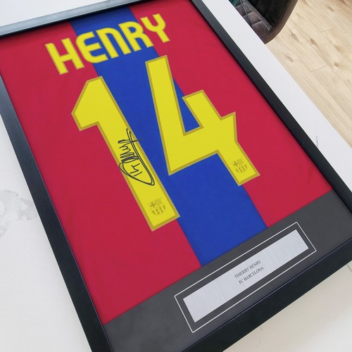 Thierry henry signed print - thierry,