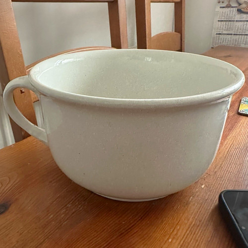 Large cream white glazed - cream/white,