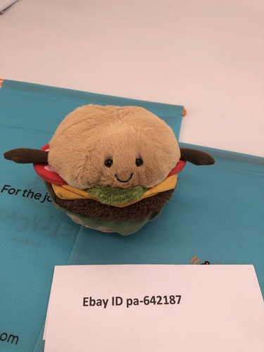 Jellycat amuseable burger - burger, 12cm