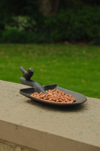 Cast iron spade bird - iron,