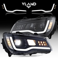 VLAND Black Headlights w/LED