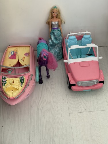 Barbie vehicle jeep horse - barbie, &