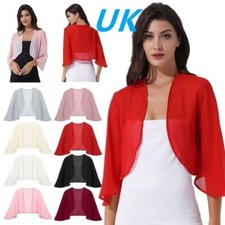 UK Women Chiffon Shrugs Bolero