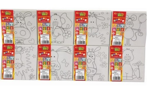 Animal canvas paint art - paint, set