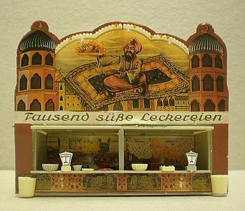 Vintage plastic building - plastic,