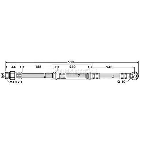 Brake hose for mitsubishi - brake,