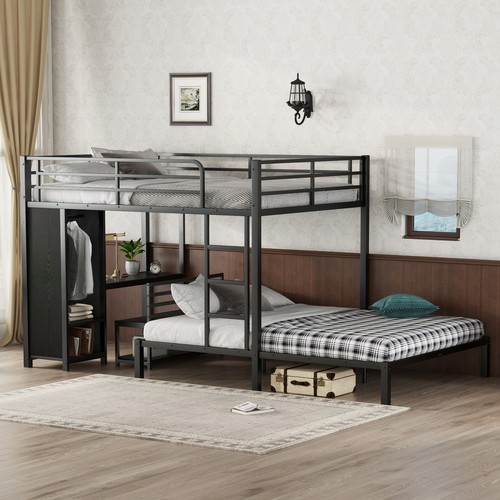 Queen over bunk - queen, bed