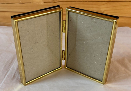 Vintage double hinged solid - hinged,
