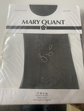 Mary Quant 1960’s/ 70’s Black Diamante Tights Black Nylon - Original Dead stock