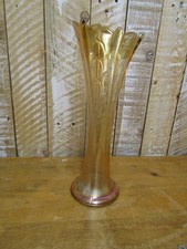 Vintage retro  Carnival Glass Vase 