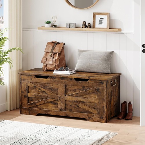Chest storage trunk wooden - chest,